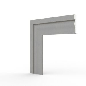 Cornice Misano 57x57 Cm MDF Grigio Satinato Con Vetro Plastico Antiriflesso - Homedecoration